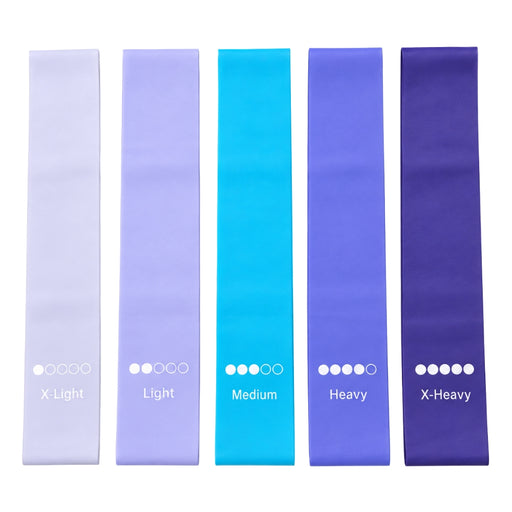 5 Strength Levels Resistance Bands - Blue