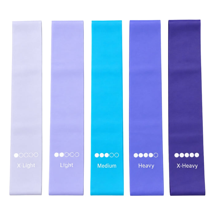 5 Strength Levels Resistance Bands - Blue