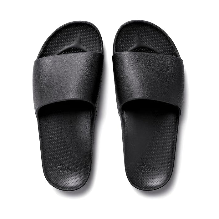 Archies Footwear Cheap Black Flip Flops Womens Arch Support