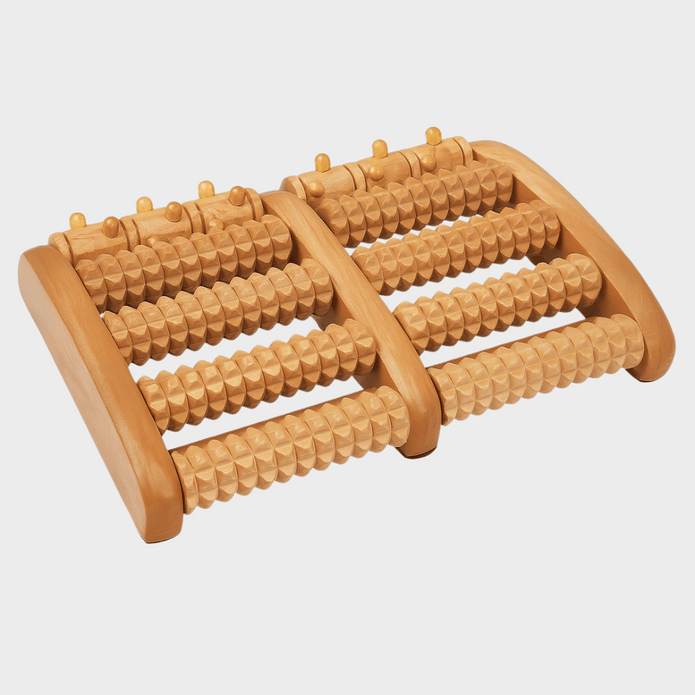 Dual Wooden Foot Roller