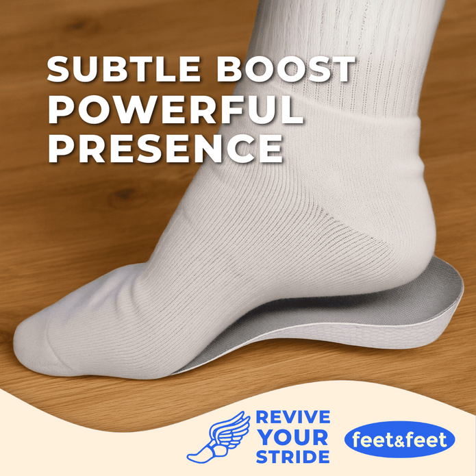 ComfortHeel Height Boosting Half Insoles Benefit