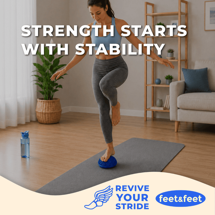FootRevive Spiky Half Yoga Ball
