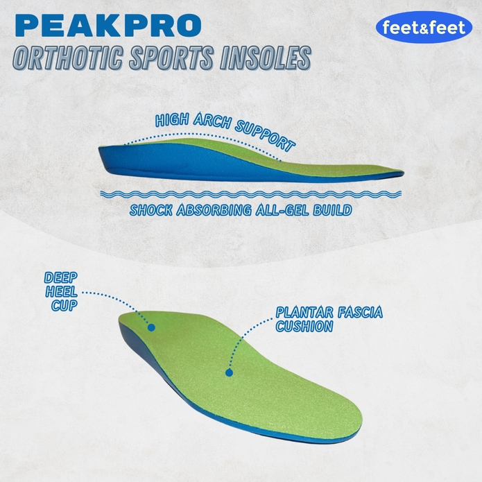 PeakPro Orthotic Sports Insoles Benefit