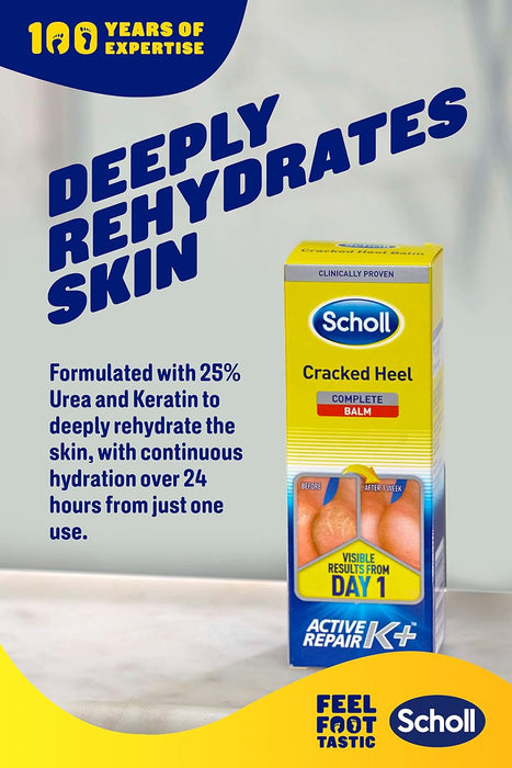 Scholl Cracked Heel Treatment Cream Relieve Pain Dry Skin