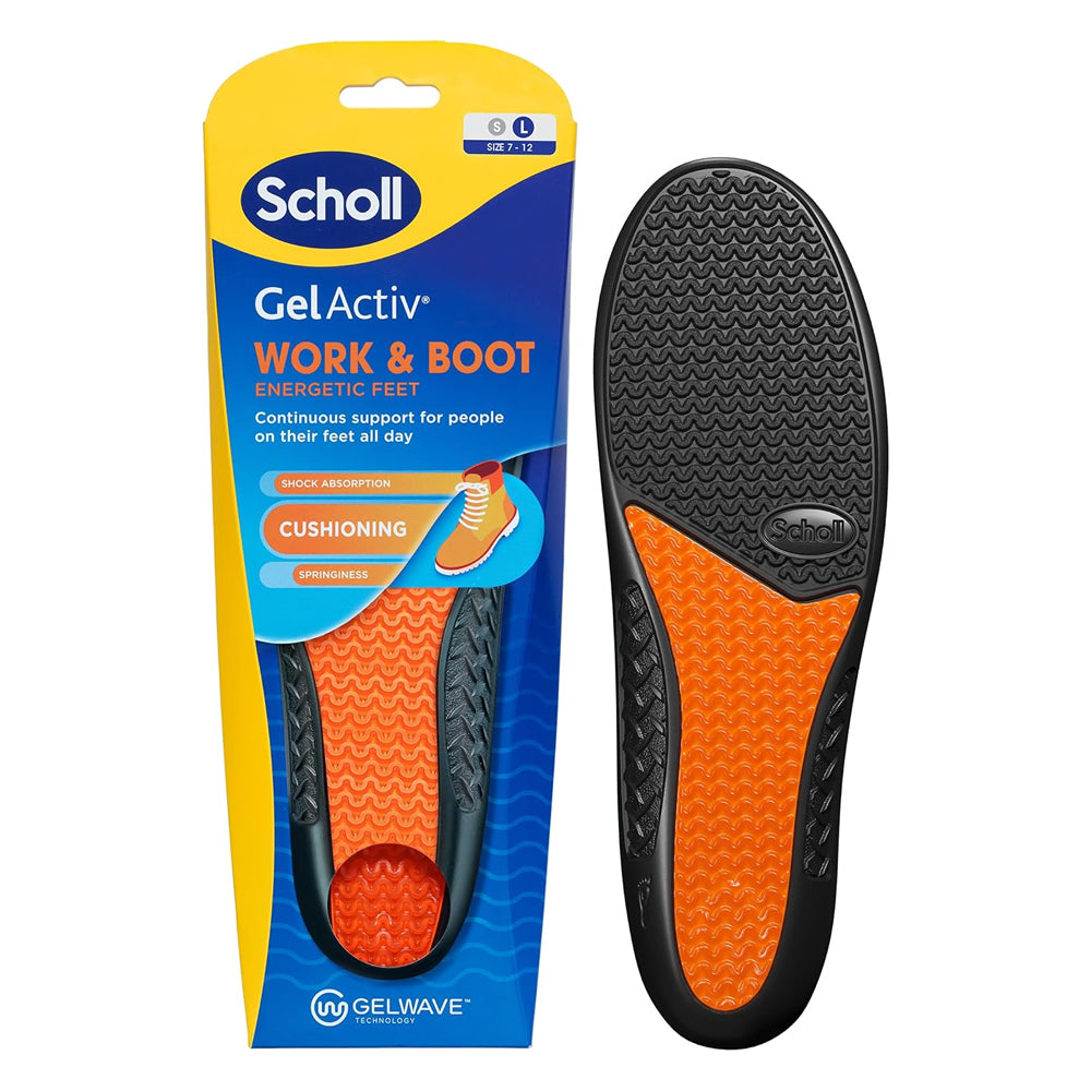 Scholl GelActiv Work Boot Insoles – All Day Foot Support — Feet&Feet