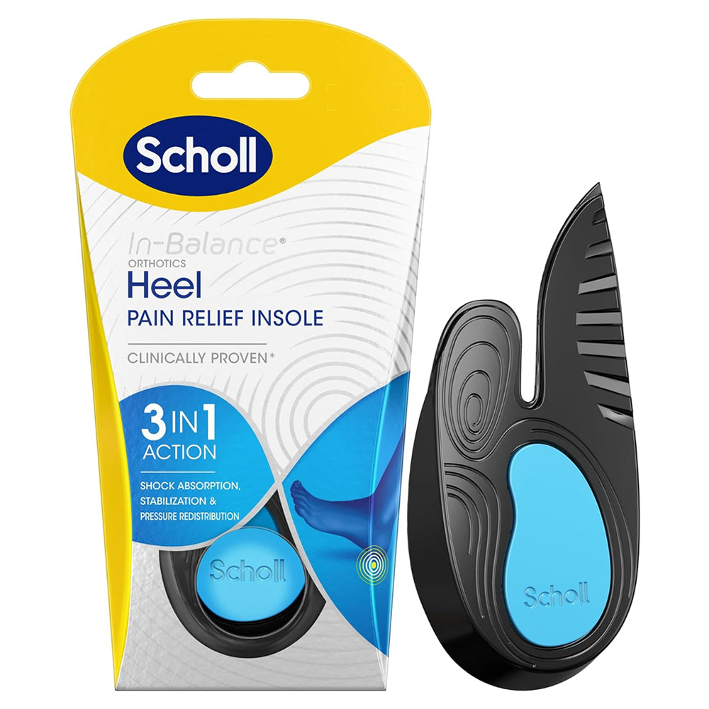 Scholl Heel Pain Relief Insoles | In-Balance Orthotic Heel Pads — Feet&Feet