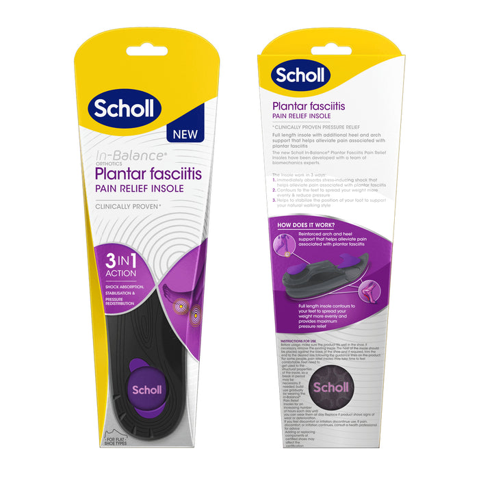 Scholl Plantar Fasciitis Pain Relief Insoles In-Balance