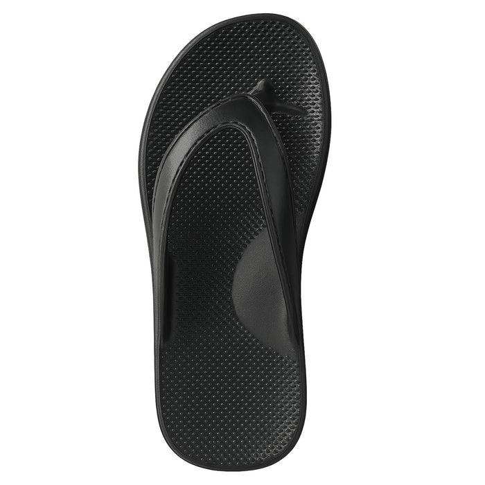Vibes Arch Support Flip Flops - Black