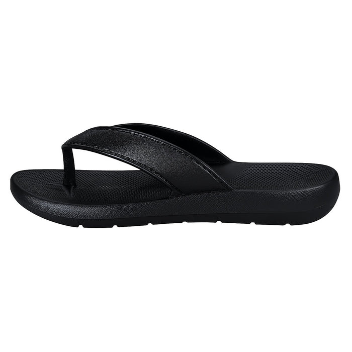 Vibes Arch Support Flip Flops - Black
