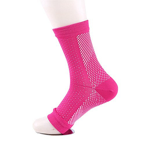 FlowRevive Open Toe Ankle Compression Socks - Pink